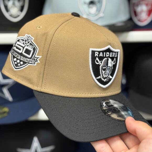New Era Raiders '60th Anniversary' A-Frame 9FORTY Snapback - Picture 1 of 4